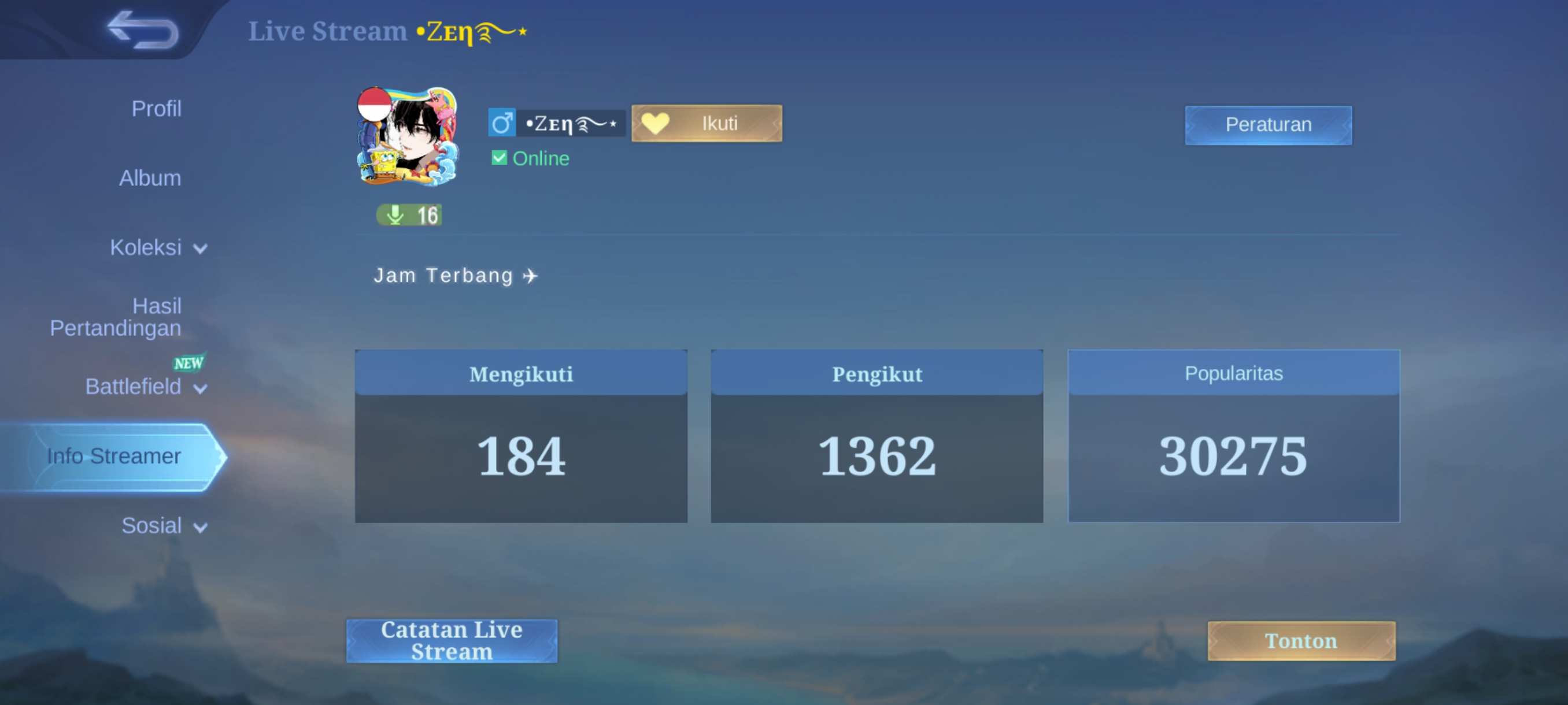 Preview hasil layanan