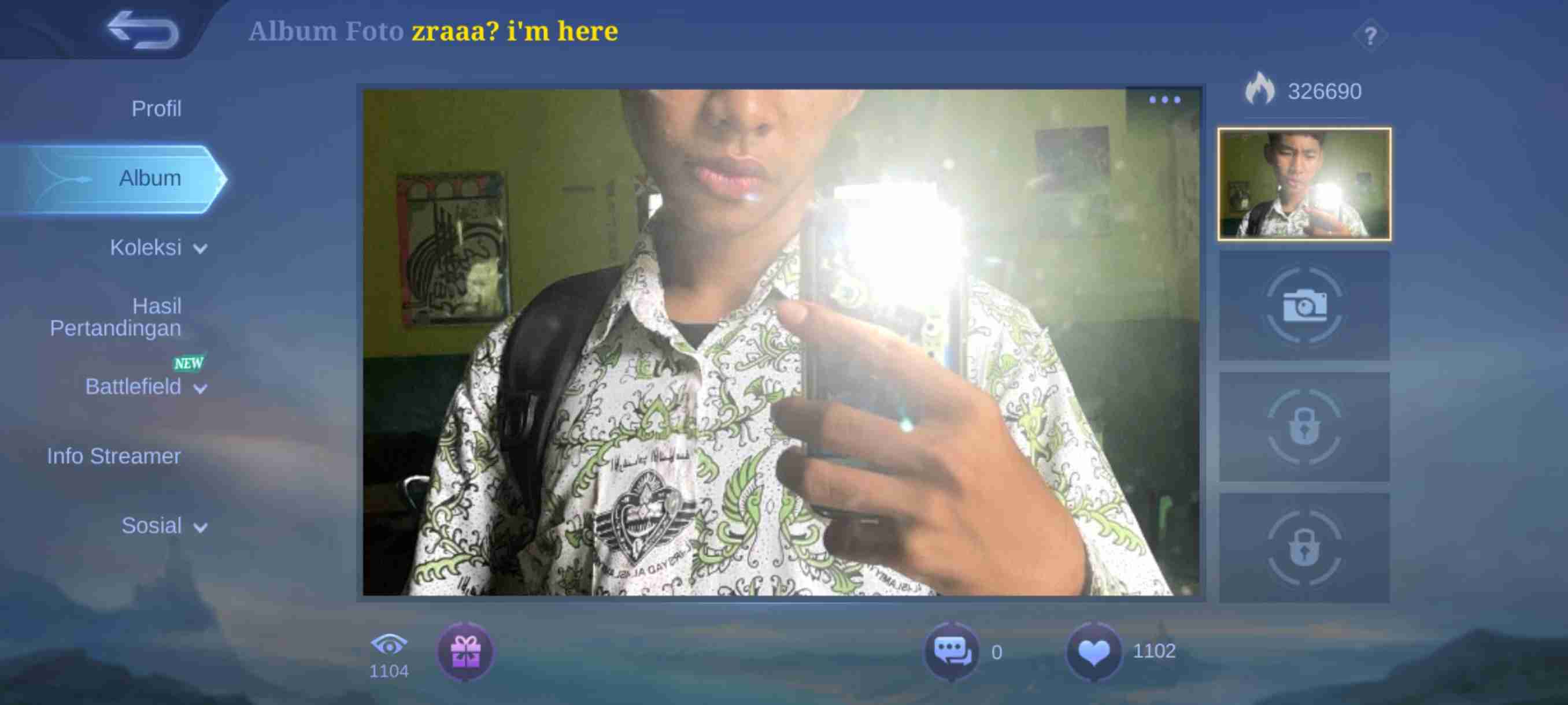 Preview hasil layanan