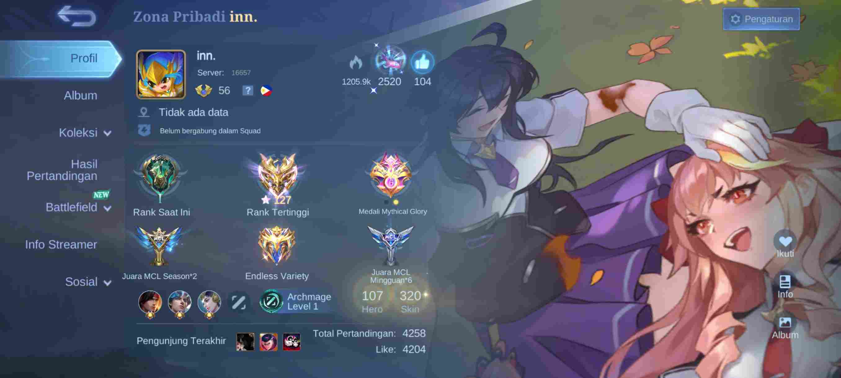 Preview hasil layanan